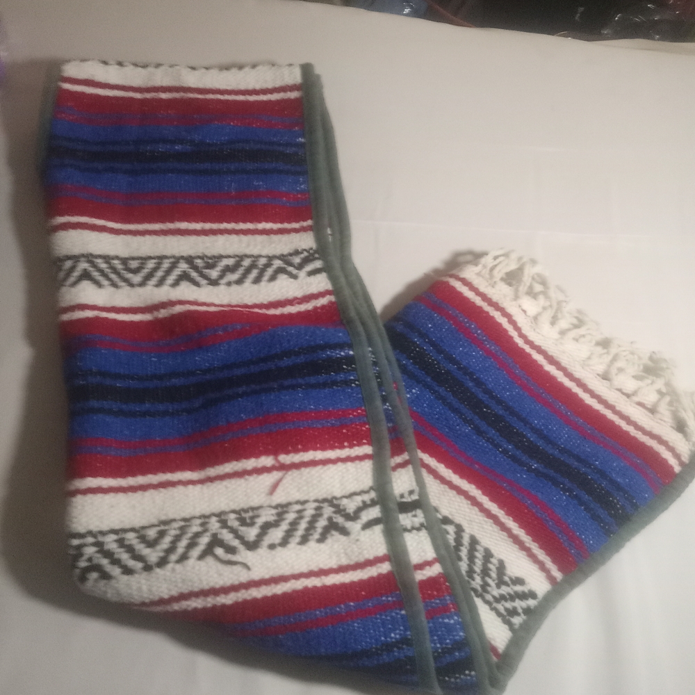 Colorful Striped Poncho - Picture 5 of 6